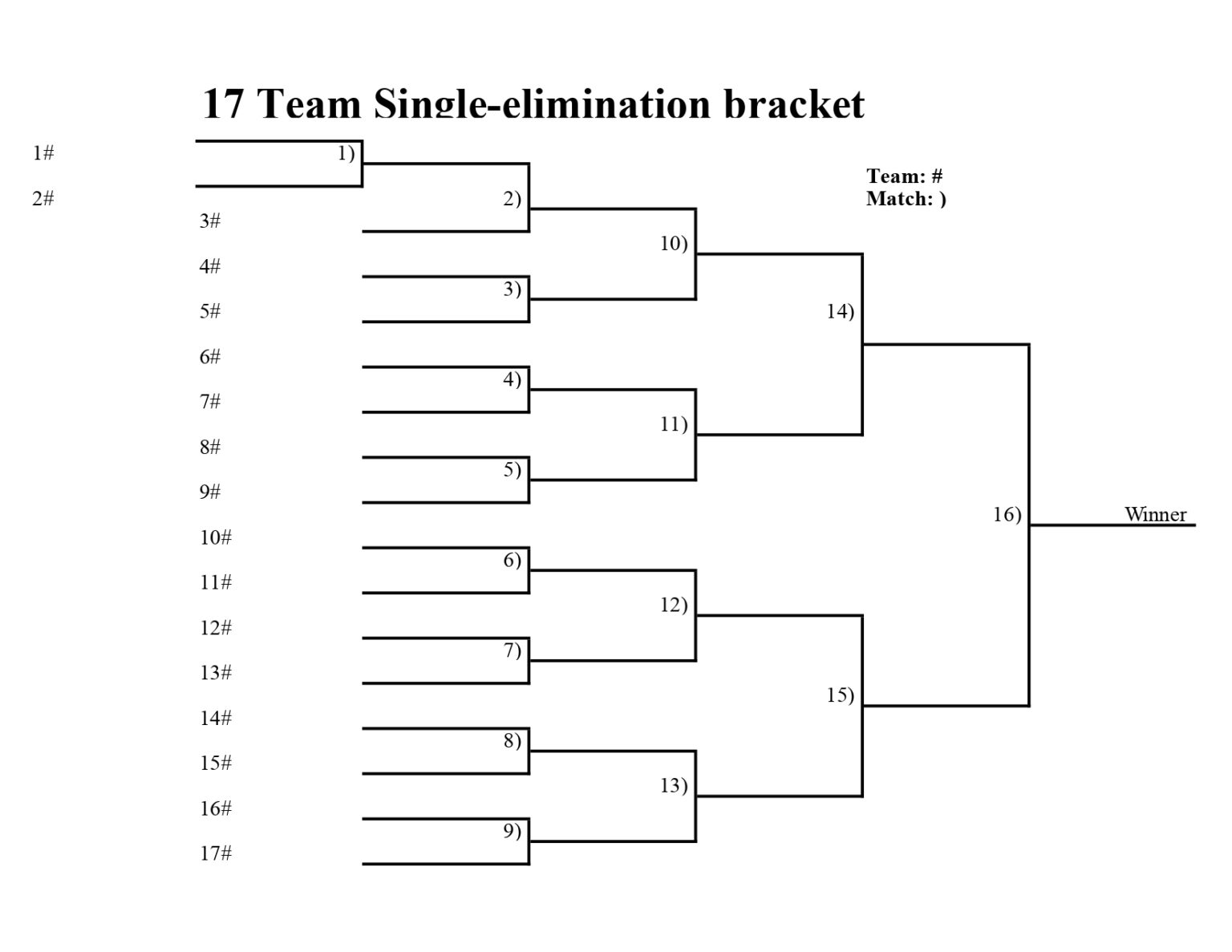 Fillable 12 Team Double Elimination Bracket Fillable And Printable 12