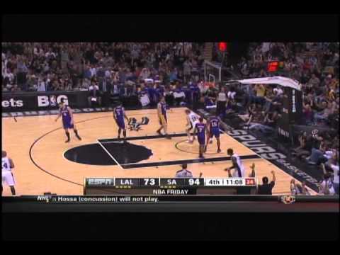 Video: Manu Ginobili's amazing pass against Lakers