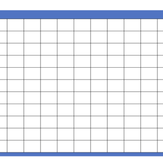 Printable, blank Super Bowl squares template