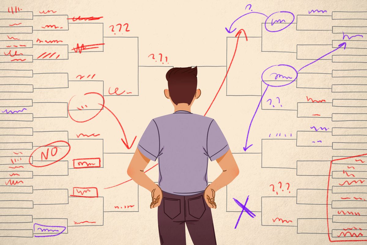 The Complete March Madness Bracket with Times, Dates, Seeds for 2024