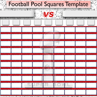 Free, Printable NFL Super Bowl Pool Template: Blank and Fillable