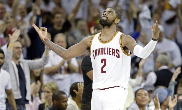 Kyrie Irving debuts in the playoffs with 30 points in a win against Boston