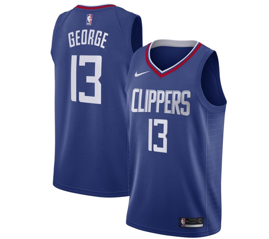 Blue Paul George jersey for Los Angeles Clippers